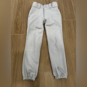 Pre-Owned Boys Mizuno Baseball Pants, Size YS (Youth Small), Gray
